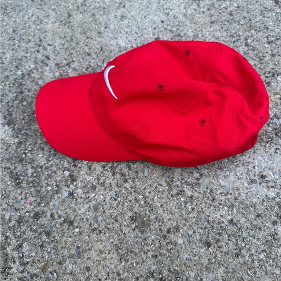 Nike Red Cap with White Logo - Picture 2 of 5
